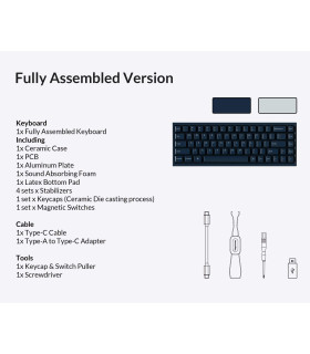 Q16 HE 8K Navy Blue QMK Magnetic Switch (US)