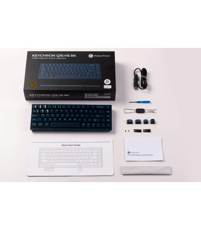 Q16 HE 8K Navy Blue QMK Magnetic Switch (US)