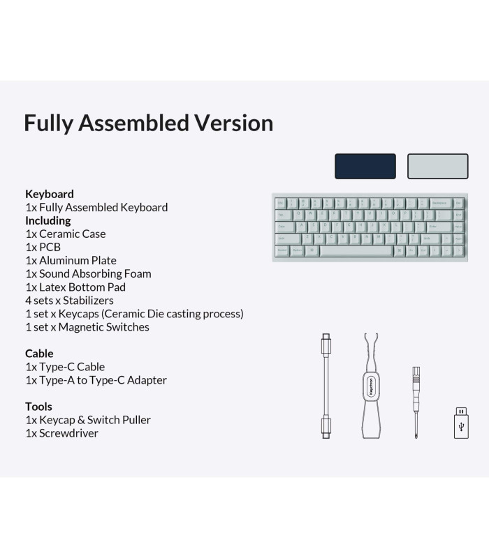 Q16 HE 8K Light Green QMK Magnetic Switch (US)