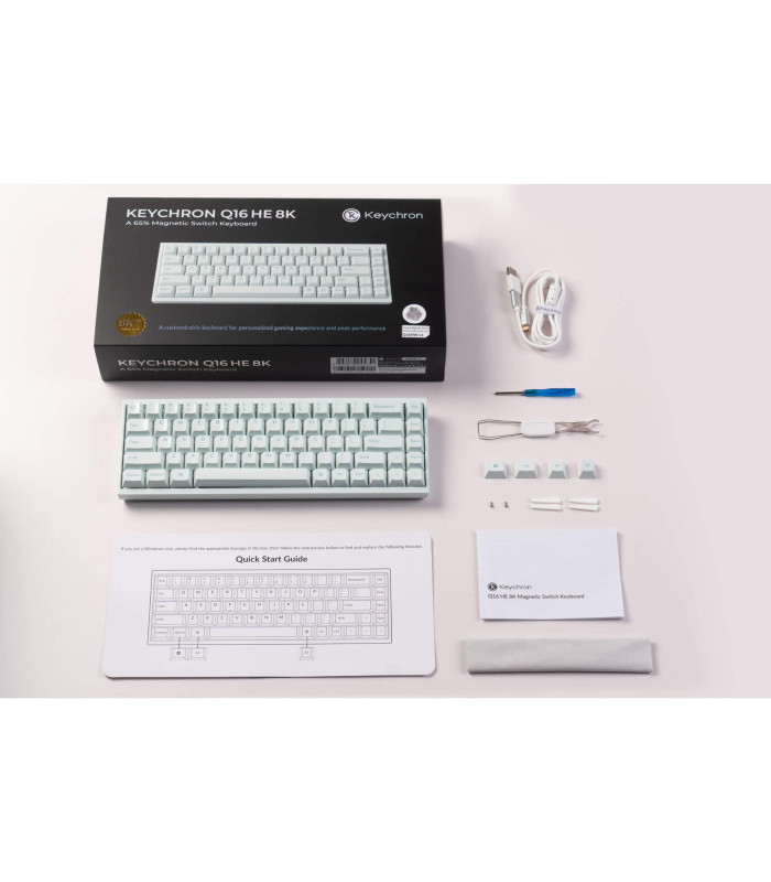 Q16 HE 8K Light Green QMK Magnetic Switch (US)