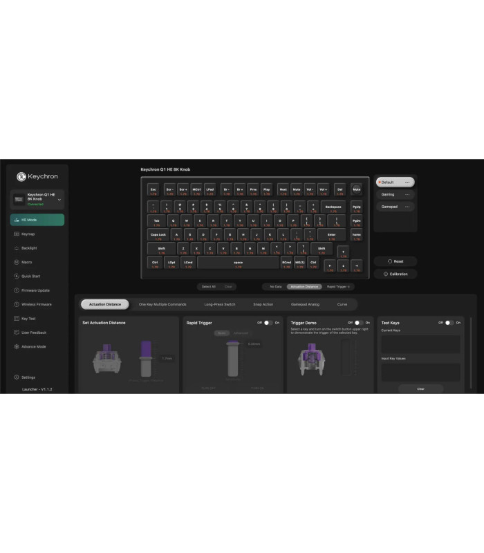 Q1 HE 8K Black QMK Magnetic Switch (US)