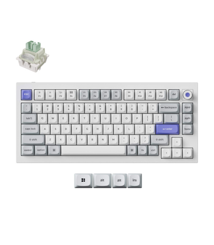 Q1 HE 8K White QMK Magnetic Switch (US)