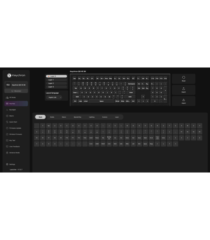 Q6 HE 8K Black QMK Magnetic Switch (US)