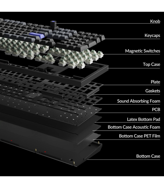 Q6 HE 8K Black QMK Magnetic Switch (US)