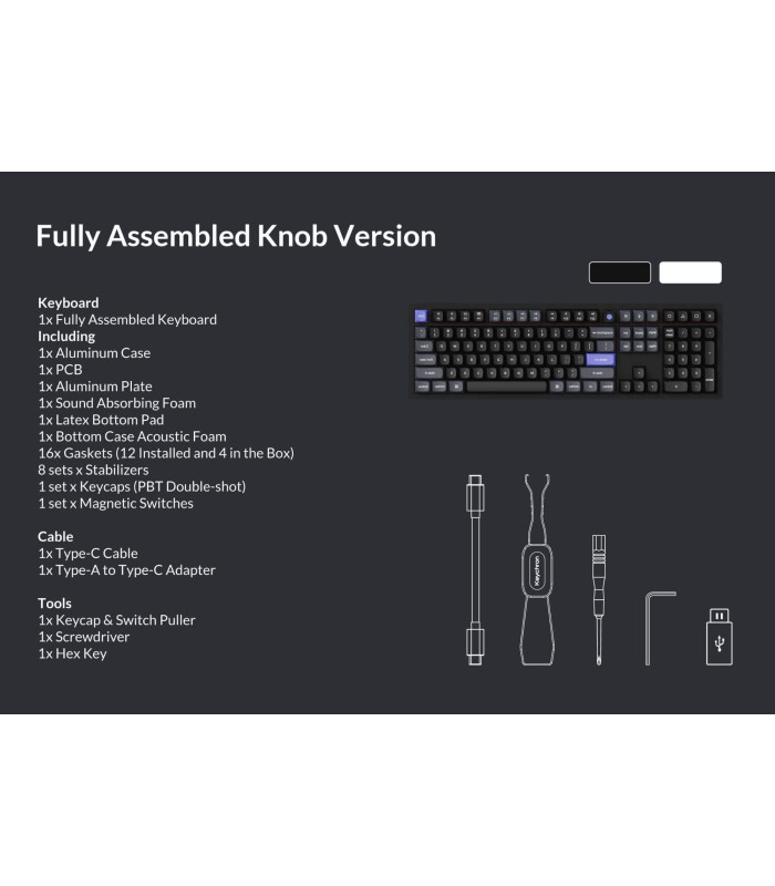 Q6 HE 8K Black QMK Magnetic Switch (US)