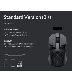 Keychron M3 Mini 8K Wireless Mouse Black MetalEdition