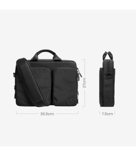 Navigator-A33 (14") Laptop Shoulder Bag, Black