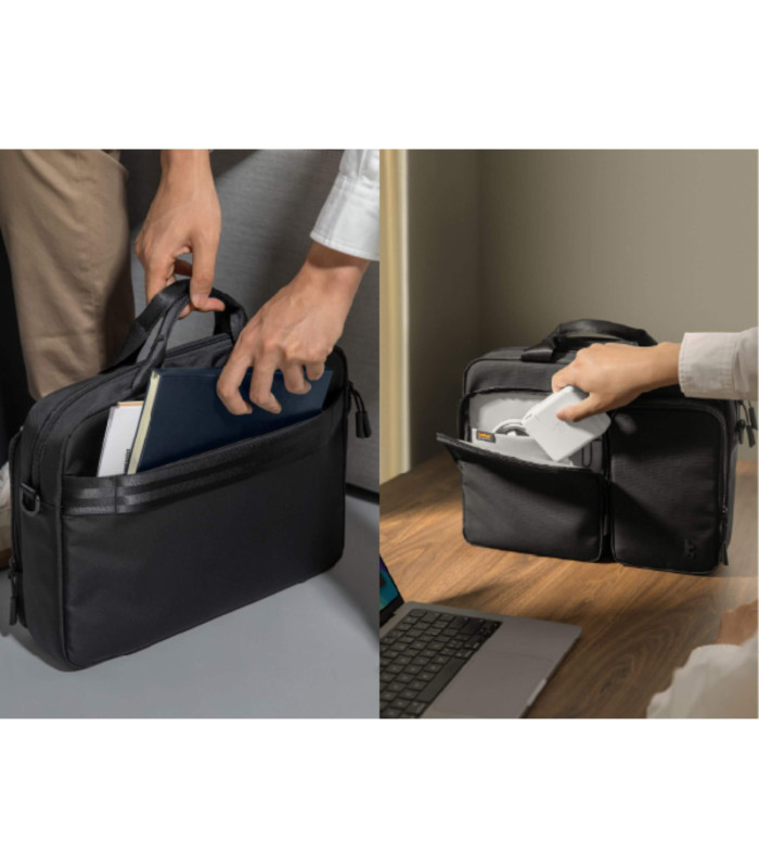 Navigator-A33 (14") Laptop Shoulder Bag, Black