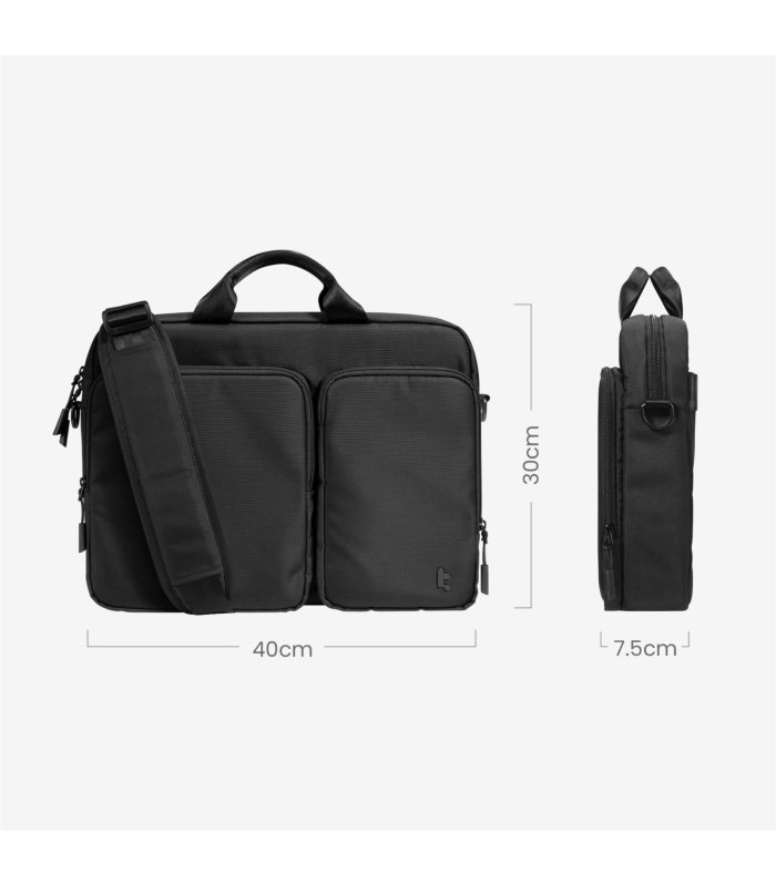 Navigator-A33 (16") Laptop Shoulder Bag, Black