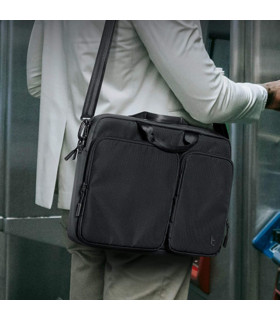 Navigator-A33 (16") Laptop Shoulder Bag, Black