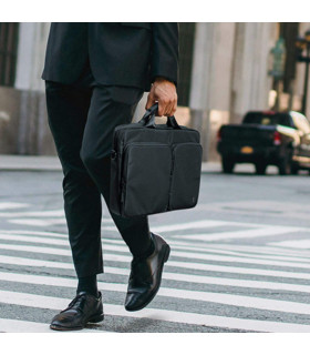 Navigator-A33 (16") Laptop Shoulder Bag, Black