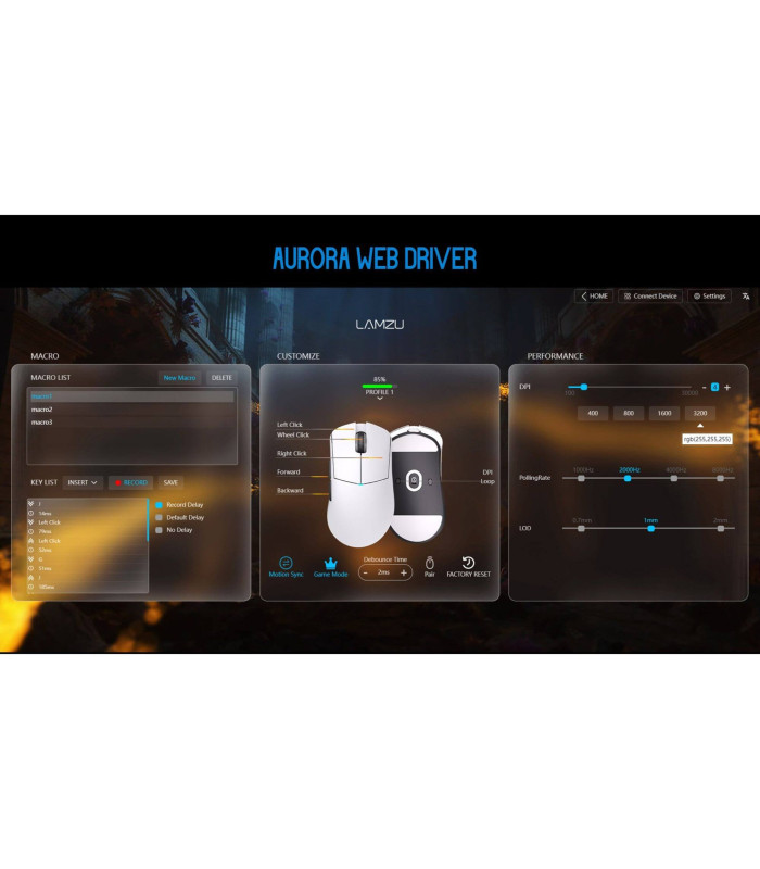 LAMZU PARO AURORA Charcoal Black