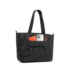Terra-T38 Puffy Laptop Tote Bag 17.5 L, Black