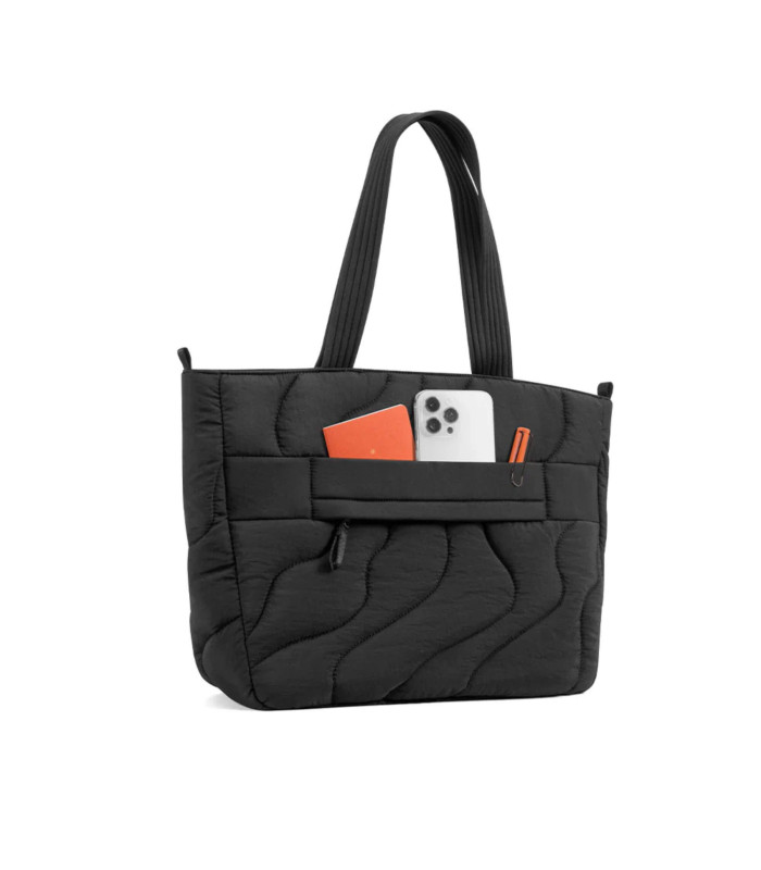 Terra-T38 Puffy Laptop Tote Bag 17.5 L, Black