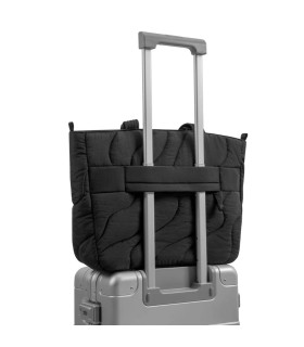 Terra-T38 Puffy Laptop Tote Bag 17.5 L, Black