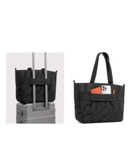 Terra-T38 Puffy Laptop Tote Bag 10 L, Black