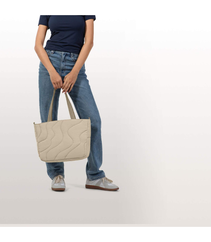 Terra-T38 Puffy Laptop Tote Bag 13.5 L, Natural Sand