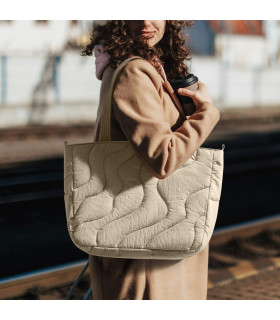 Terra-T38 Puffy Laptop Tote Bag 13.5 L, Natural Sand