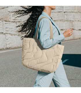 Terra-T38 Puffy Laptop Tote Bag 13.5 L, Natural Sand