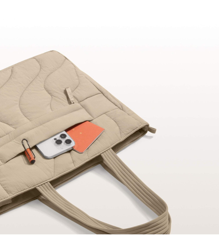 Terra-T38 Puffy Laptop Tote Bag 10 L, Natural Sand