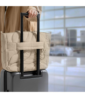 Terra-T38 Puffy Laptop Tote Bag 10 L, Natural Sand