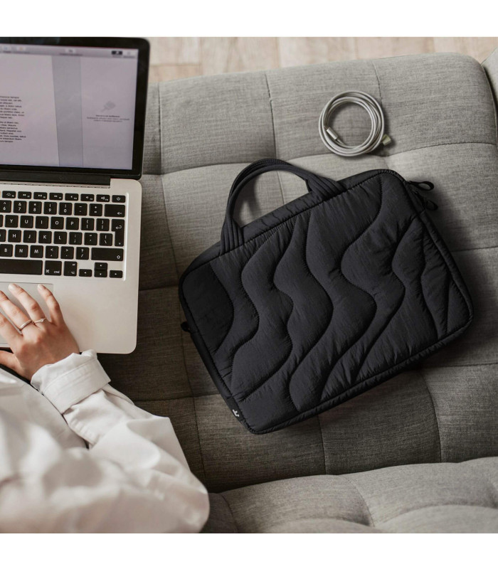 Terra-A28 (14") Puffy Laptop Carrying Bag, Black