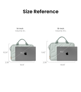 Terra-A28 (14") Puffy Laptop Carrying Bag, Lakeshore