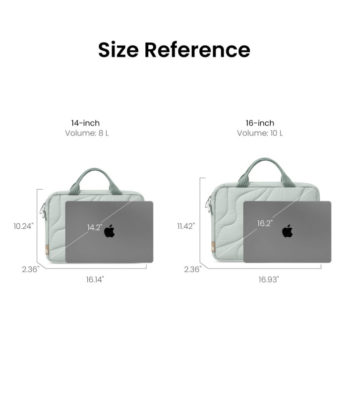 Terra-A28 (14") Puffy Laptop Carrying Bag, Lakeshore