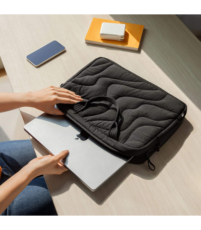 Terra-A28 (16") Puffy Laptop Carrying Bag, Black