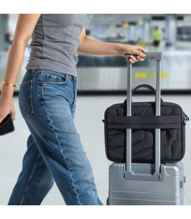 Terra-A28 (16") Puffy Laptop Carrying Bag, Black