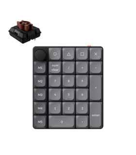 Keychron K0 Max Black QMK Brown Switch NumberPad 