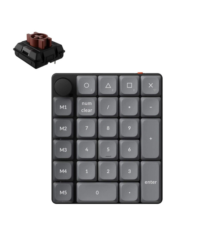 Keychron K0 Max Black QMK Brown Switch NumberPad 
