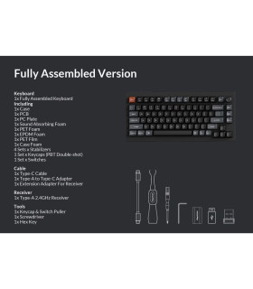 Keychron V1 Ultra Black Red Switch (US) w/Knob