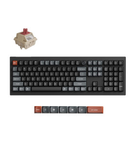 Keychron V6 Ultra Black Red Switch (US) w/Knob