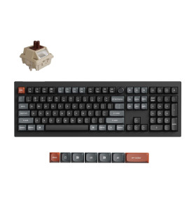 Keychron V6 Ultra Black Brown Switch (US) w/Knob