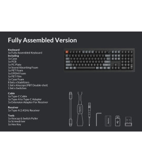 Keychron V6 Ultra Black Banana Switch (US) w/Knob