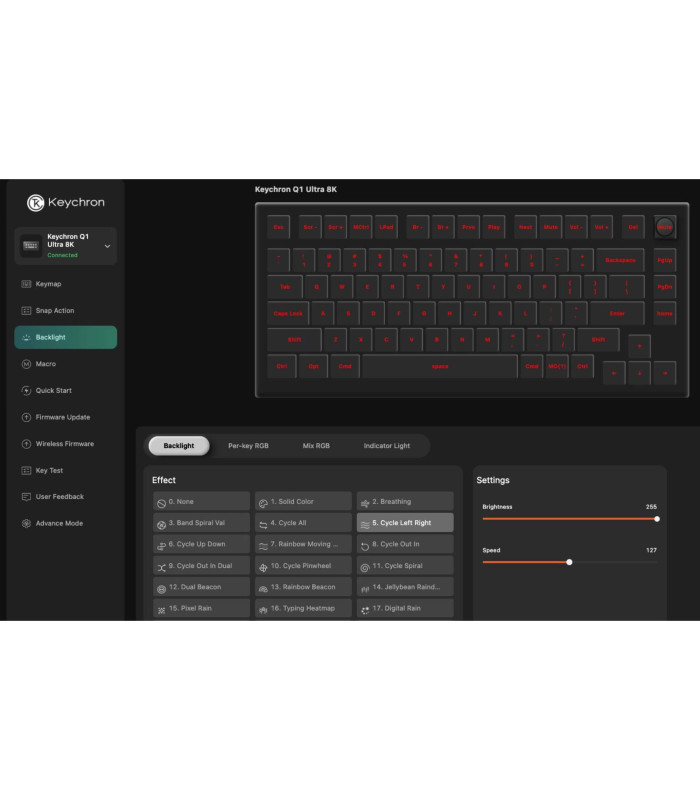 Keychron Q1 Ultra Black QMK Red Switch (US) Knob