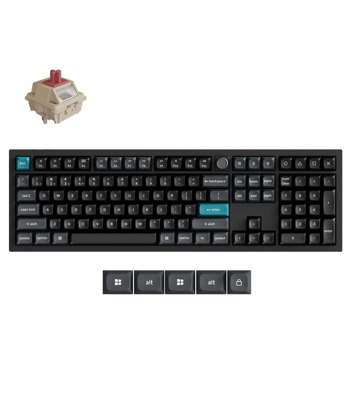 Keychron Q6 Ultra Black QMK Red Switch (US) Knob