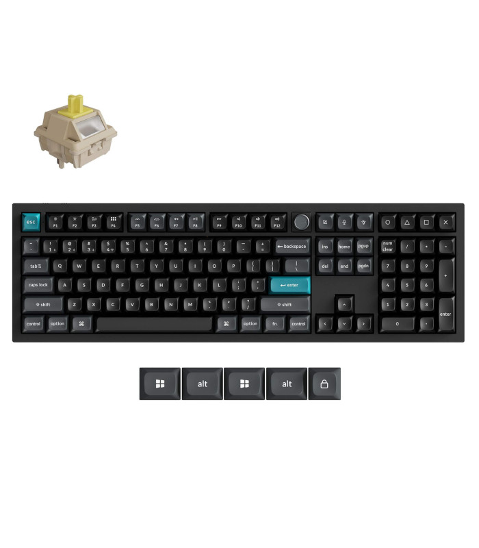 Keychron Q6 Ultra Black QMK Banana Switch (US) Knob