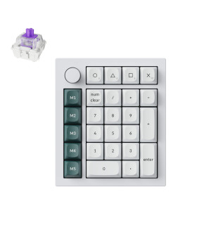 Keychron Q0 HE White QMK Magnetic Switch Number Pad 