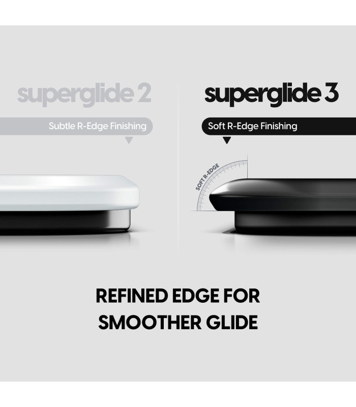 Superglide Glass Mouse Pad v3 L - Black - Type-S