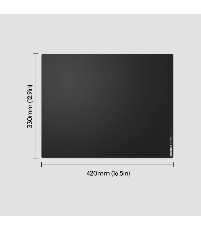 Superglide Glass Mouse Pad v3 L - Black - Type-S