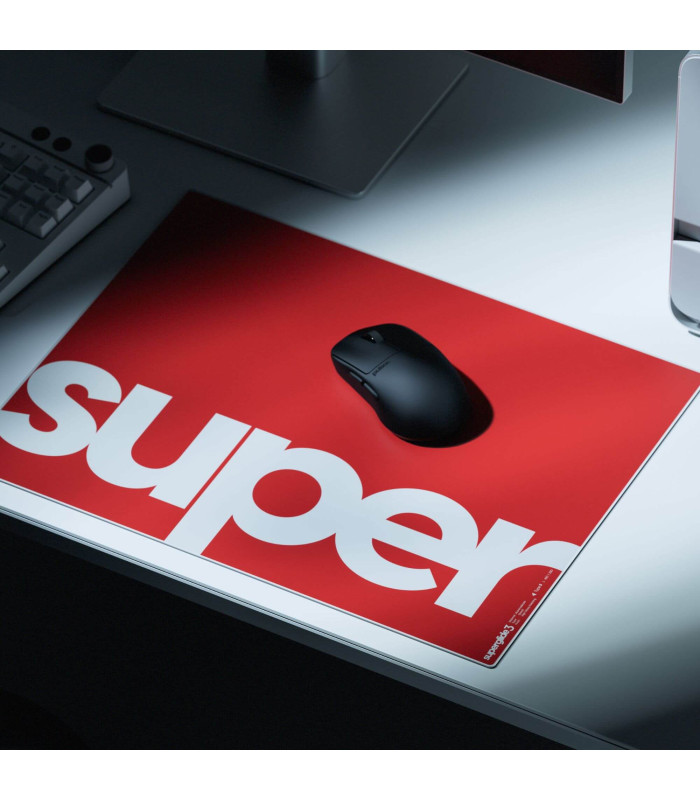 Superglide Glass Mouse Pad v3 L - Red - Type-S