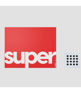 Superglide Glass Mouse Pad v3 L - Red - Type-S