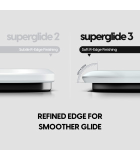 Superglide Glass Mouse Pad v3 L - White - Type-S