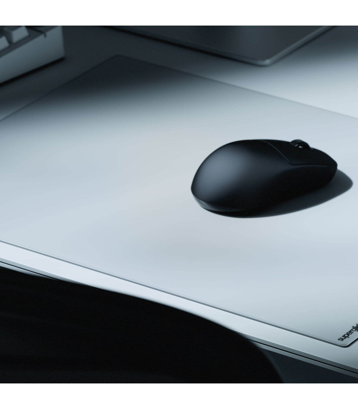 Superglide Glass Mouse Pad v3 L - White - Type-S