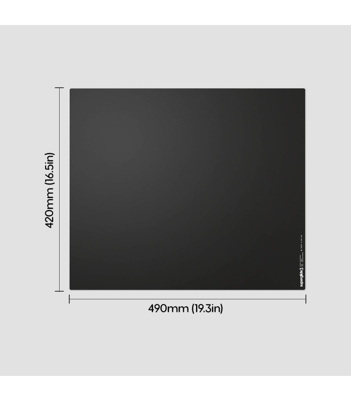 Superglide Glass Mouse Pad v3 XL - Black - Type-S