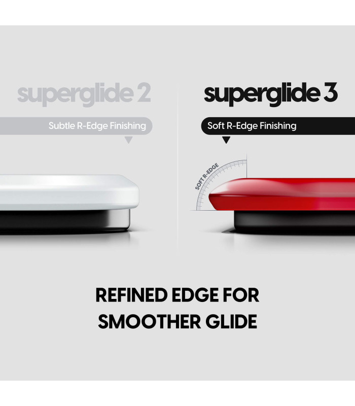 Superglide Glass Mouse Pad v3 XL - Red - Type-S