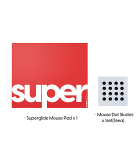 Superglide Glass Mouse Pad v3 XL - Red - Type-S