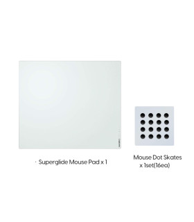 Superglide Glass Mouse Pad v3 XL - White - Type-S